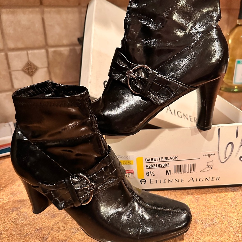 Etienne Aigner Black Women's Ankle Boots
